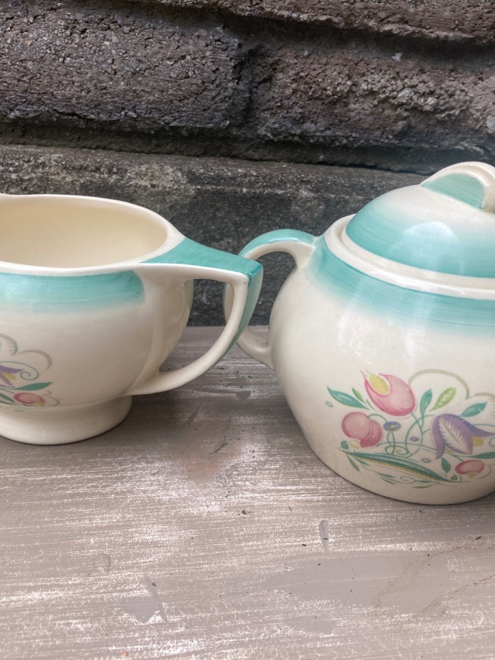 Susie Cooper Cream and Sugar Set